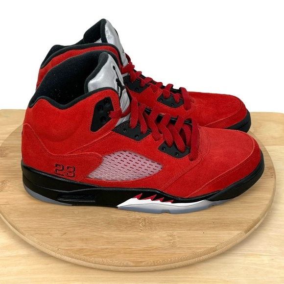 Nike Air Jordan 5 Retro “Raging Bull” Toro Bravo Red – Men’s Size 7.5 - Picture 2 of 12